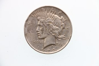 1922 Silver Peace Dollar Coin