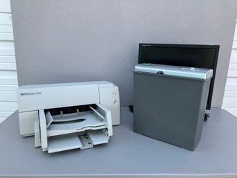 Printer, Shredder And Monitor