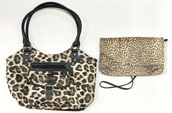 Cheetah/leopard Print Purse & Clutch