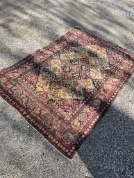 An Antique Wool Flat Weave IndoPersian Carpet - 55x79