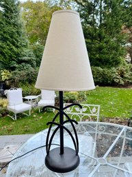 An Organic Metal Table Lamp Bronze Tone