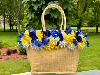 Vintage Blooming Basket By Lisa