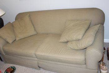 82 Inch Couch Fine Stipe Pattern