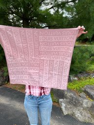 Louis Vuitton Pink Silk Scarf