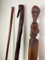 A Trio Of Walking Sticks