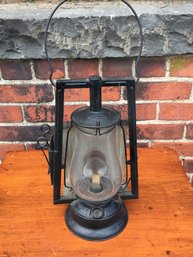 Very Nice Rare Antique DIETZ - VICTOR WAGON LAMP - Dietz New York USA - With Red Lens - Old Barn Find !