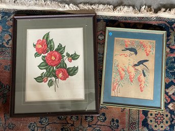 TWO BIRD PRINTS