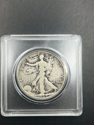 1939-D Walking Liberty Silver Half Dollar