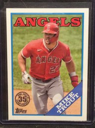 2023 Topps 35th Anniversary Mike Trout Insert Card - C