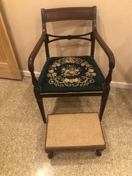 Vintage Chair And Footstool