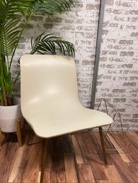 Vintage MCM Vinyl Chair By Wrought Iron Industries