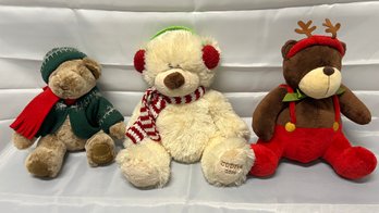 Godiva Christmas Bears, 2003,2006 & 2007 , All In Great Condition