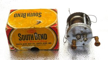 Old South Bend Fishing Reel With Orig Box