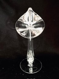 Hand-blown Glass Jack In The Pulpit Vase By Glass Dimensions Magnolia, Mass