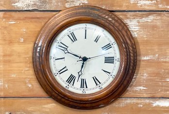 A Vintage Oak Kitchen Clock
