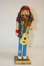 Vintage Wooden 14' Hippie Nutcracker