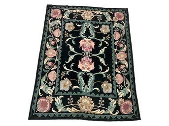 Hook Wooven Rug Made In India, 10x8
