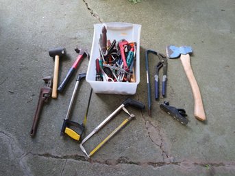 Lot Of Miscellaneous Tools With Hatchet (3 Of 3)