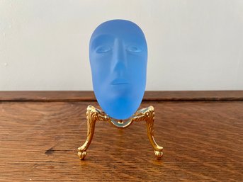 Bertil Vallien (Sweden, 20th Century) Signed Glass Head 'Karolina' By Kosta Boda