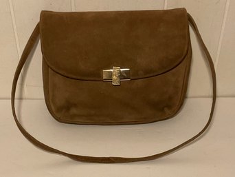 Jay Herbert NY Vintage Light Brown Suede Handbag