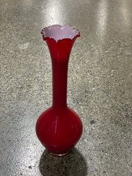 Mid Century Vintage Art Glass Bud Vase