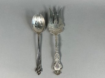 Vintage Wallace Sterling Silver Orchid Elegance Serving Spoon