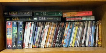 Large DVD Lot ~ More Than 30 Singles & 9 Boxed Sets CSI ~