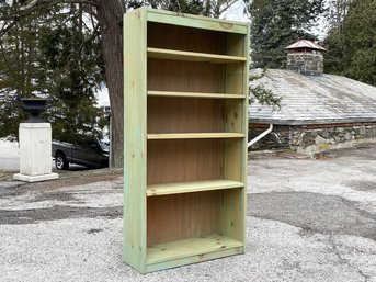 A Solid Pine Bookshelf - Adjustable Height Shelves