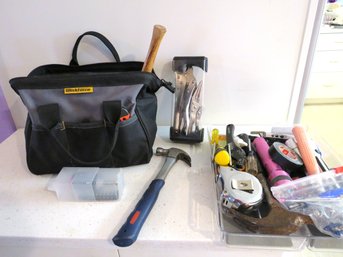 Miscellaneous Tool Lot With Work Force Tool Bag