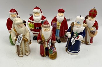 7 NEW Crate & Barrel Olde World Santas 2014 ~ Italy, France, Australia & More ~