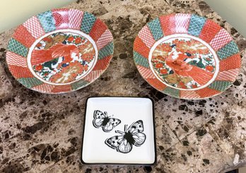 A Pair Of Imari Plates And More
