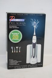 New In Box Pursonic Pro Series S-520- WH Deluxe Plus Rechargeable Sonic Toothbrush