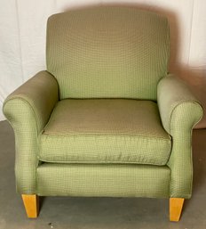 Green Alan White Club Chair