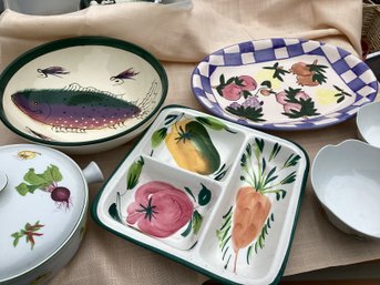 Pias Kitchen - Porcelain Platters, And Bowls