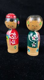 Traditional Japanese Kokeshi Dolls