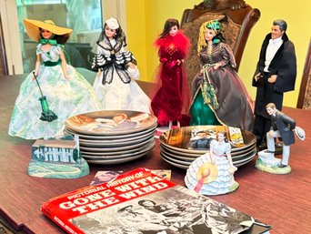 Gone With The Wind Collectibles - Barbie Dolls, W.J. George Porcelain Plates, And More - COI's Included