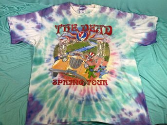 Grateful Dead 2009 Spring Tour The Dead Deadhead Tie Dye Tshirt Size XL Gildan Shirt Original