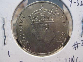 1950  EAST AFRICA   1 SHILLING COIN  -UNC