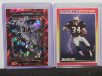 1990 Score & 2023 Panini Prizm Draft Picks Bo Jackson Cards - C