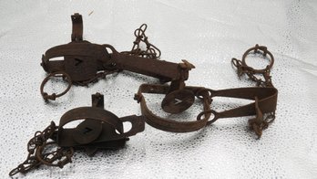 Lot Of 3 Old Animal Traps