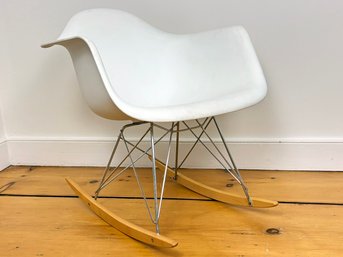 A Modern Moulded Plastic Rocking Chair