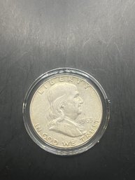 1963-D Benjamin Franklin Silver Half Dollar