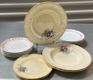 Antique Roses & Dragonflies -Plates & Bowls