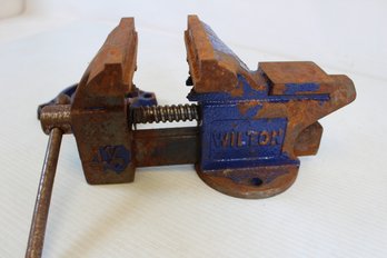 Vintage Wilton Bench Vise And Bench Mount