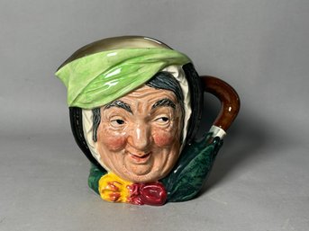 Vintage 1940s Royal Doulton Toby Character Jug Sairey Gamp Mug With Collectors Book