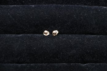 14k Yellow Gold Small Ball Stud Earrings