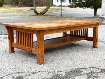 A Solid Mission Oak Coffee Table