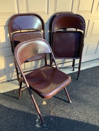 Set Of Four Folding Chairs