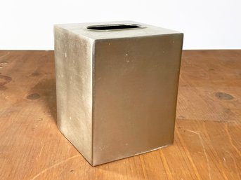 A Polished Alloy Tissue Box, Made In India