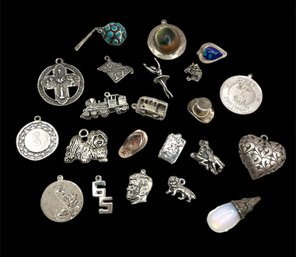 Vintage Lot Of Sterling Silver Charms And Pendants